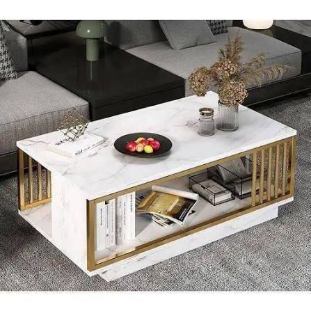 Contemporary Natural Wood Center Table